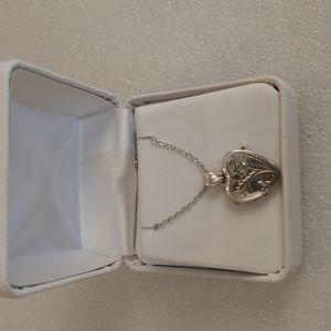 Sterling silver heart lockett